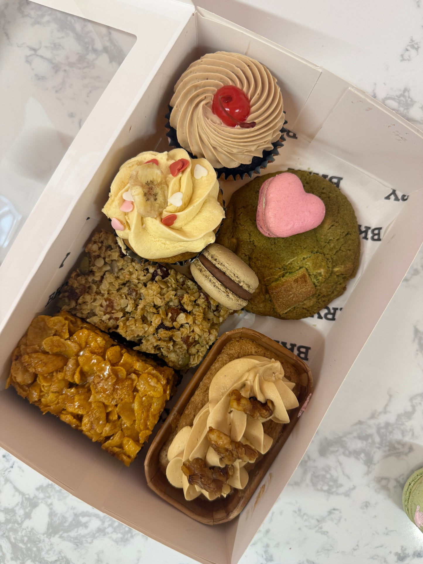 Valentine's BKRY box assortment of handcrafted bakes