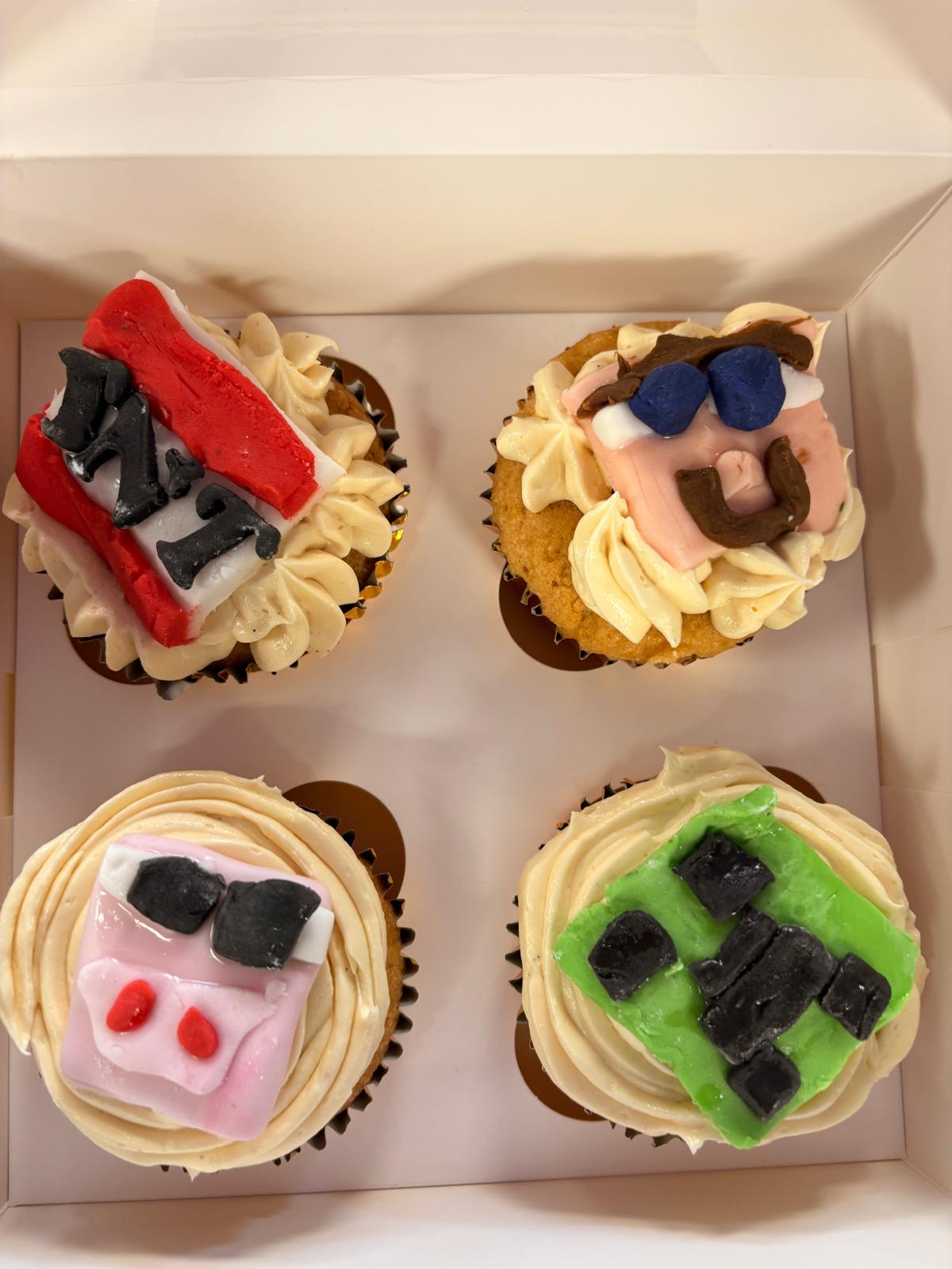 Children's Minecraft cupcake party