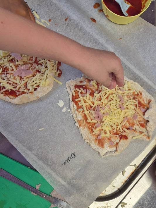 Children's pizza making & biscuit decorating party