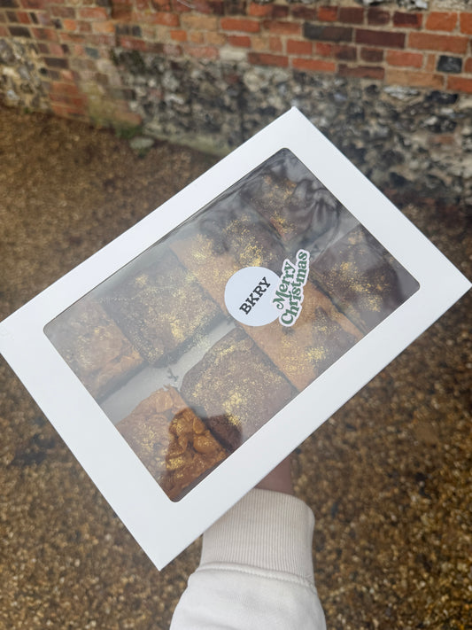 Brownie selection box with assorted flavour brownies from BKRY