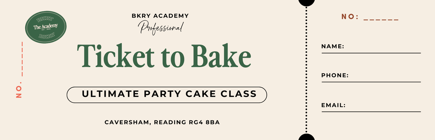 Ticket To Bake Voucher- Ultimate Party Cake Class