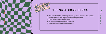 Ticket To Bake Voucher- Family Bento class