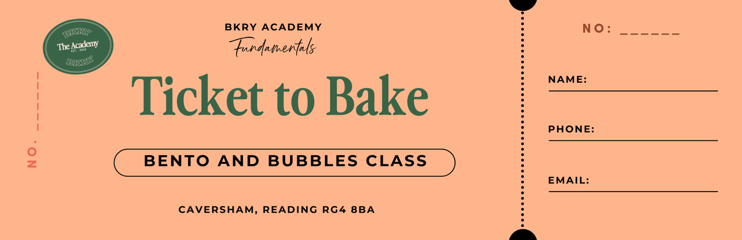 Ticket To Bake- Bentos & Bubbles