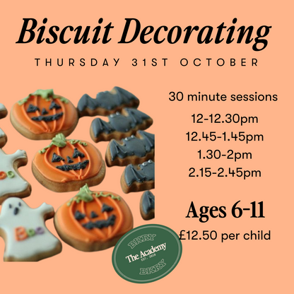 Halloween Biscuit Decorating