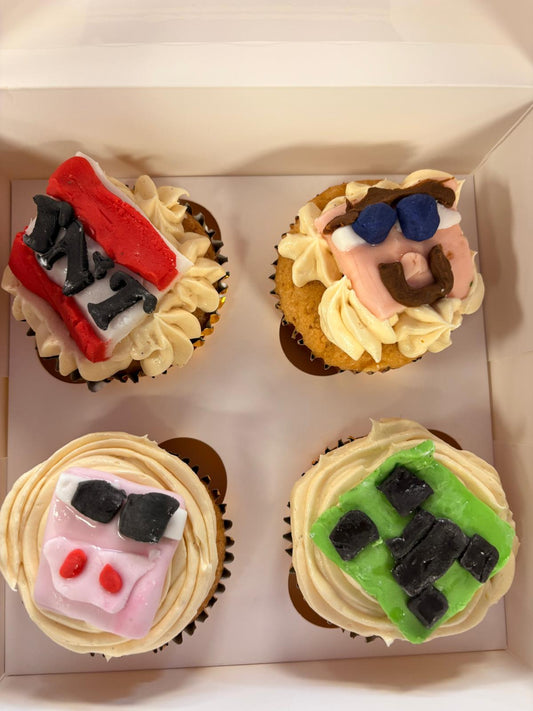 Children's Minecraft cupcake party