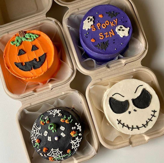 Halloween Bento Cake Decorating