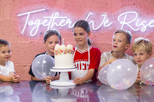 Children's party box with sandwiches and sweet treats from BKRY