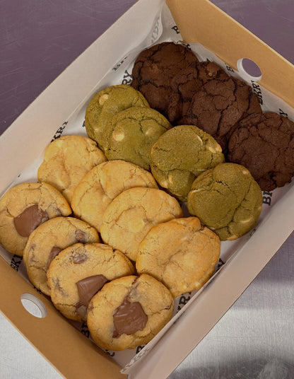 Cookie selection box with assorted flavour cookies from BKRY