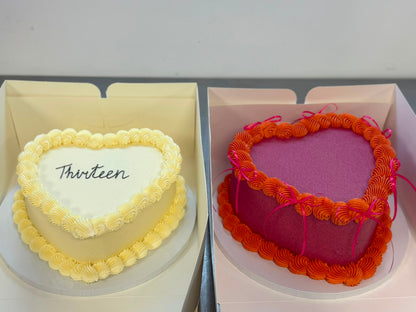 The Vintage Heart Cake