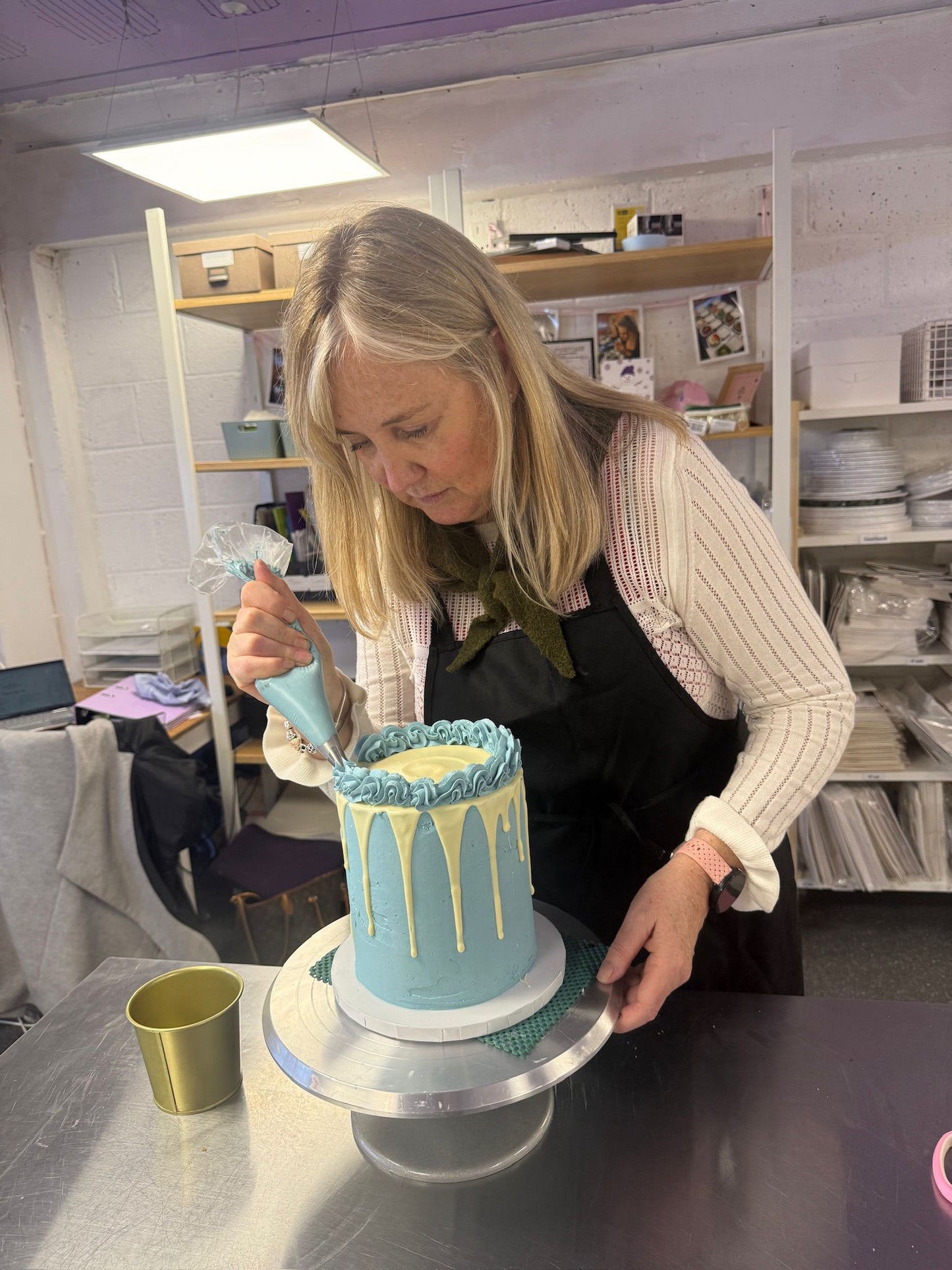 Layered celebration cake from BKRY ultimate party cake class