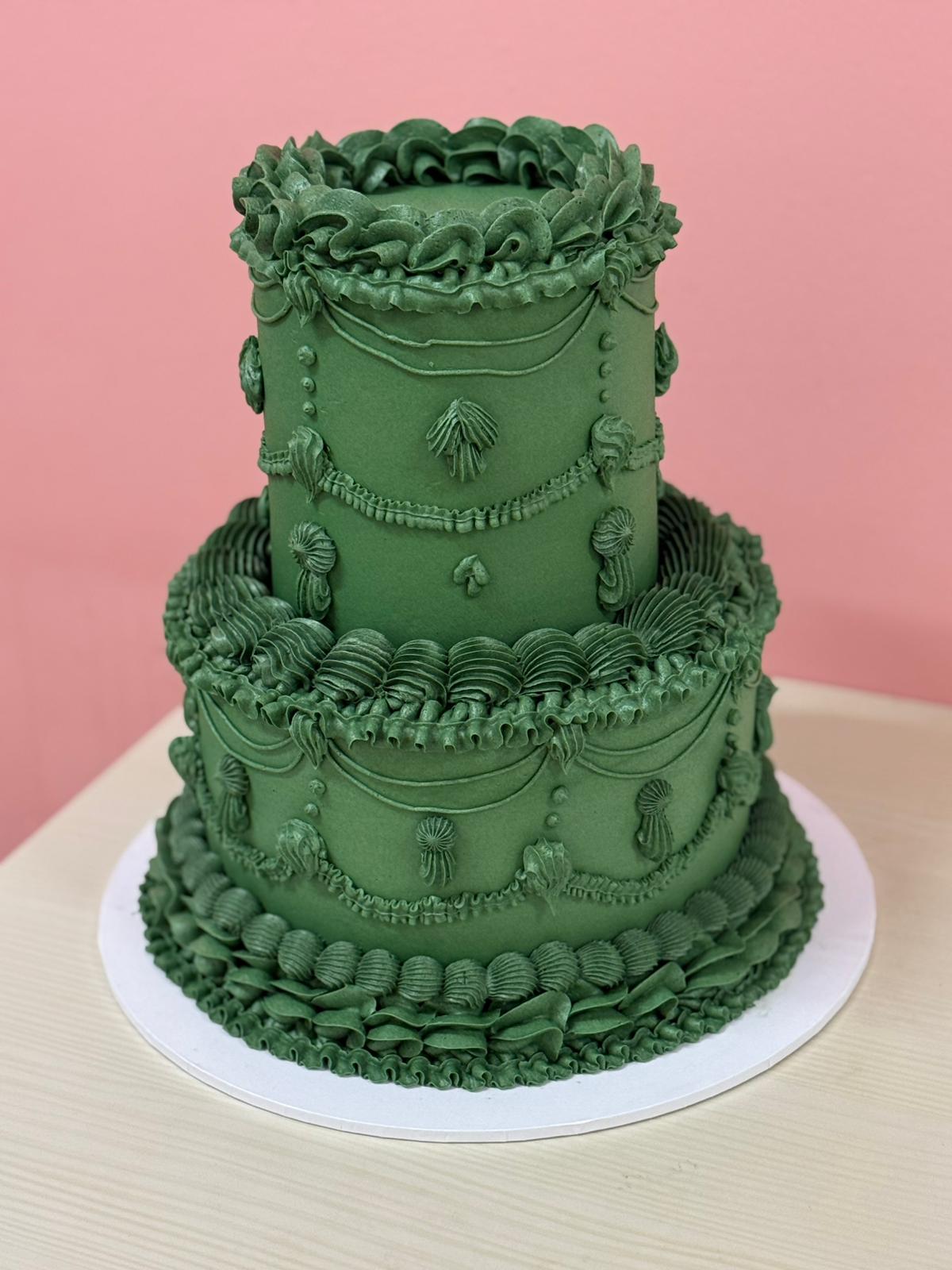 The Lambeth celebration cake in a bespoke colourway