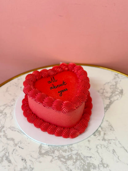 The Vintage Heart Cake