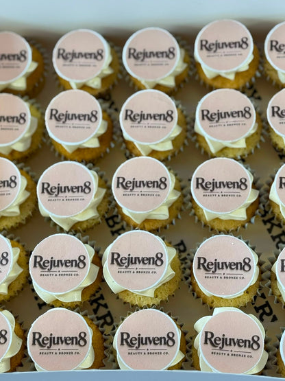 Branded mini cupcakes